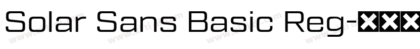 Solar Sans Basic Reg字体转换
